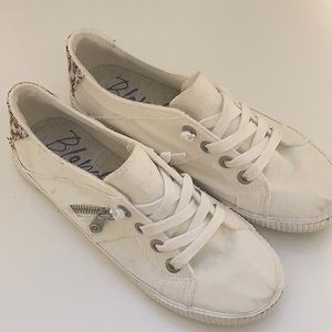 Blowfish Malibu White Slip Ons